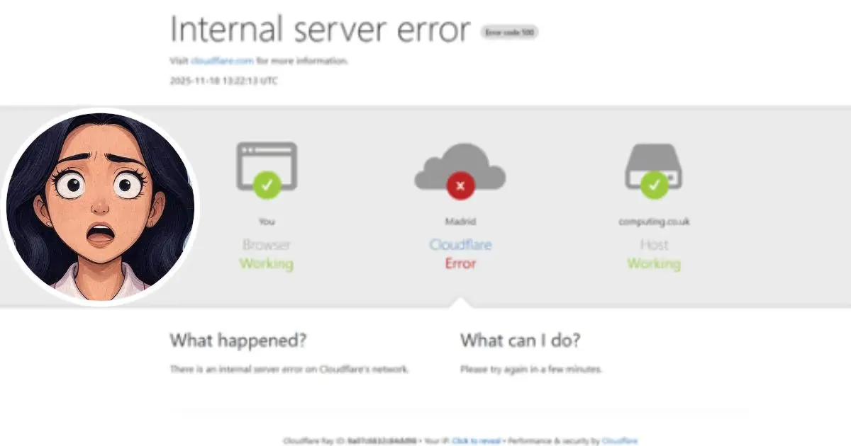 Cloudflare falló a nivel mundial: causas, impacto y cómo afectó a las plataformas