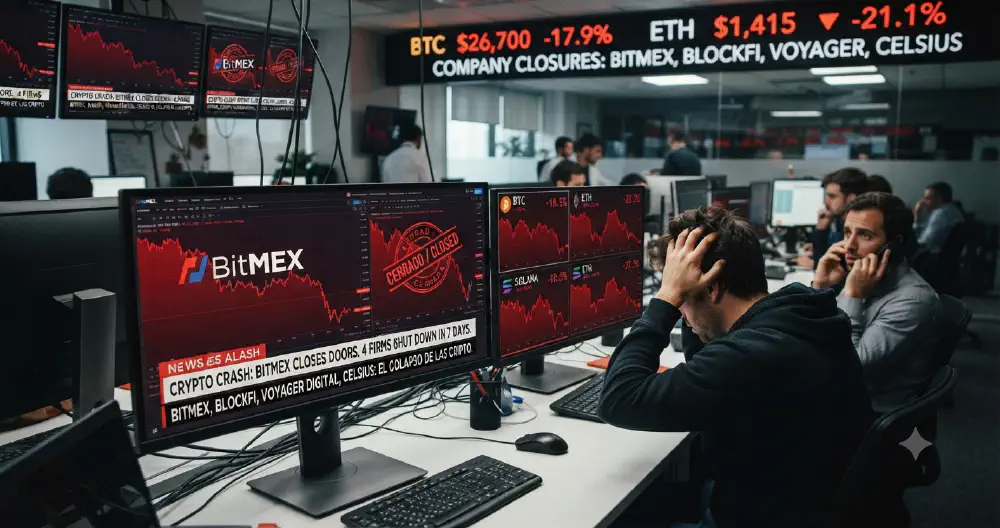 El dinero cripto también quiebra: por qué BitMEX, BitMart y otras firmas cerraron en menos de una semana